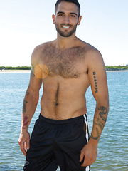 Kelvin shows his hiary chest